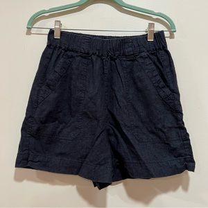 Marine Layer Relaxed Fit High Rise Hemp Blend Pull On Shorts